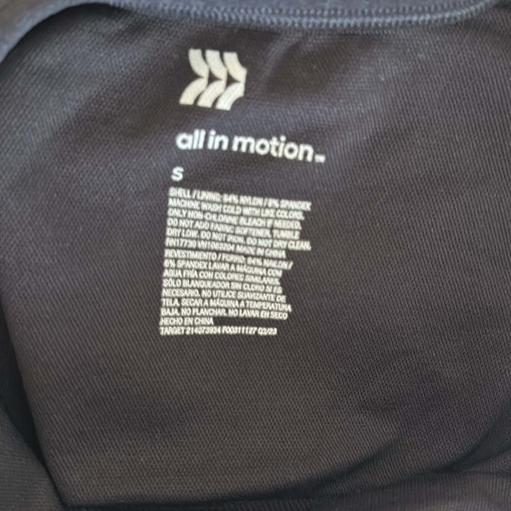 All In Motion women’s black small sports bra. Good condition. No padding. - Picture 3 of 3